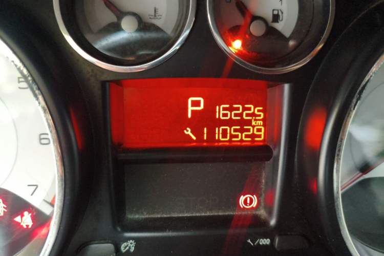 Used Peugeot 408 2013 2.0L Automatic Comfort Edition Odometer Close Up