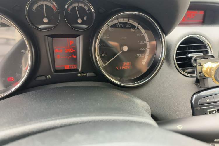 Used Peugeot 408 2013 2.0L Connected Car Luxury Edition Odometer Close Up