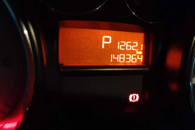 Used Peugeot 408 2013 1.6L Automatic Comfort Edition Odometer Close Up