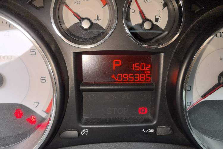 Used Peugeot 408 2013 2.0L Automatic Comfort Edition Odometer Close Up
