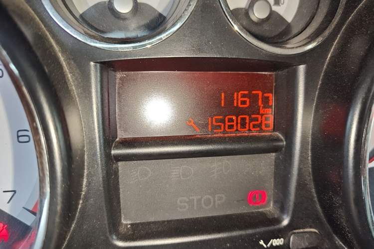 Used Peugeot 408 2013 1.6L Automatic Comfort Edition Odometer Close Up