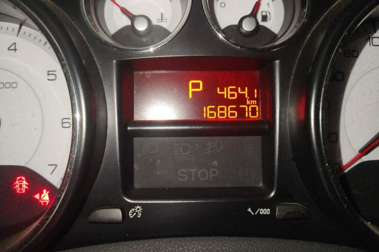 Used Peugeot 408 2013 2.0L Automatic Comfort Edition Odometer Close Up