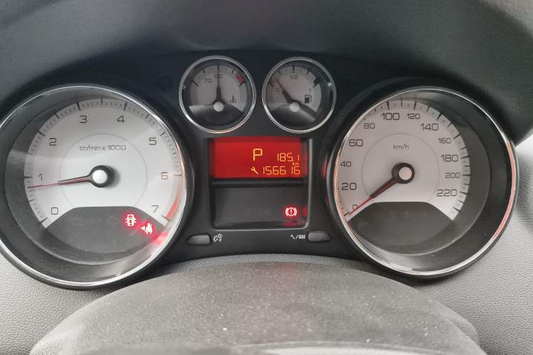 Used Peugeot 408 2013 2.0L Automatic Comfort Edition Odometer Close Up