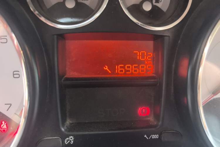 Used Peugeot 408 2013 1.6L Manual Comfort Edition Odometer Close Up