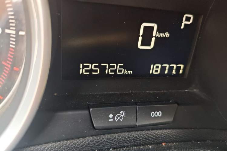 Used Peugeot 408 2014 1.8L Automatic Luxury Edition Odometer Close Up