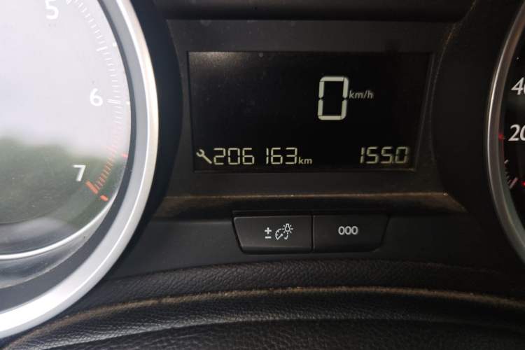 Used Peugeot 408 2014 1.8L Manual Leading Edition Odometer Close Up