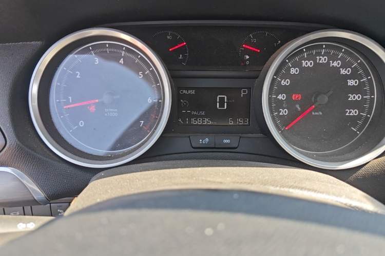 Used Peugeot 408 2014 1.8L Automatic Luxury Edition Odometer Close Up