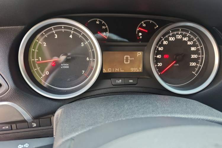Used Peugeot 408 2014 1.8L Automatic Luxury Edition Odometer Close Up