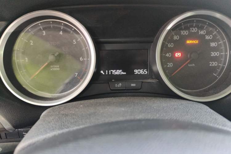 Used Peugeot 408 2014 1.8L Automatic Luxury Edition Odometer Close Up