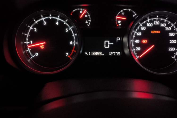 Used Peugeot 408 2014 1.8L Automatic Luxury Edition Odometer Close Up