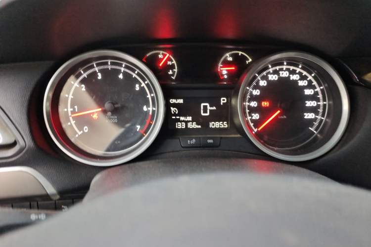 Used Peugeot 408 2014 1.8L Automatic Luxury Edition Odometer Close Up