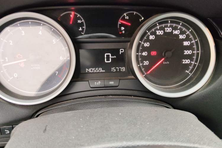 Used Peugeot 408 2014 1.8L Automatic Luxury Edition Odometer Close Up