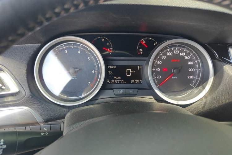 Used Peugeot 408 2014 1.8L Automatic Luxury Edition Odometer Close Up