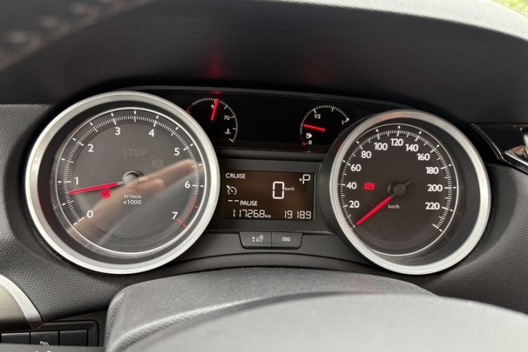Used Peugeot 408 2014 1.8L Automatic Luxury Edition Odometer Close Up