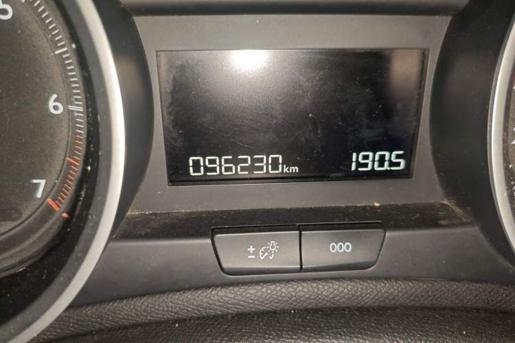 Used Peugeot 408 2014 1.8L Automatic Luxury Edition Odometer Close Up