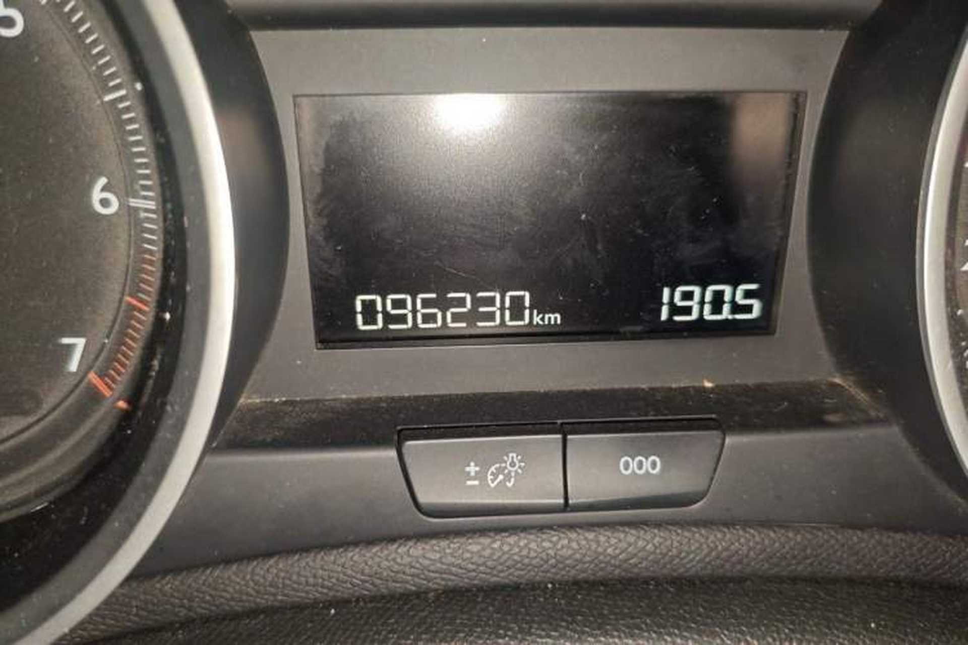 Used Peugeot 408 2014 1.8L Automatic Luxury Edition Odometer Close Up