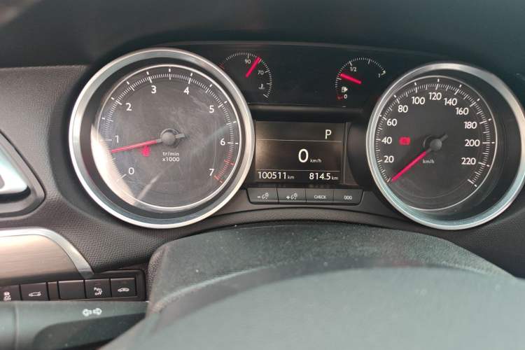Used Peugeot 408 2014 1.6T Automatic Prestige Edition Odometer Close Up