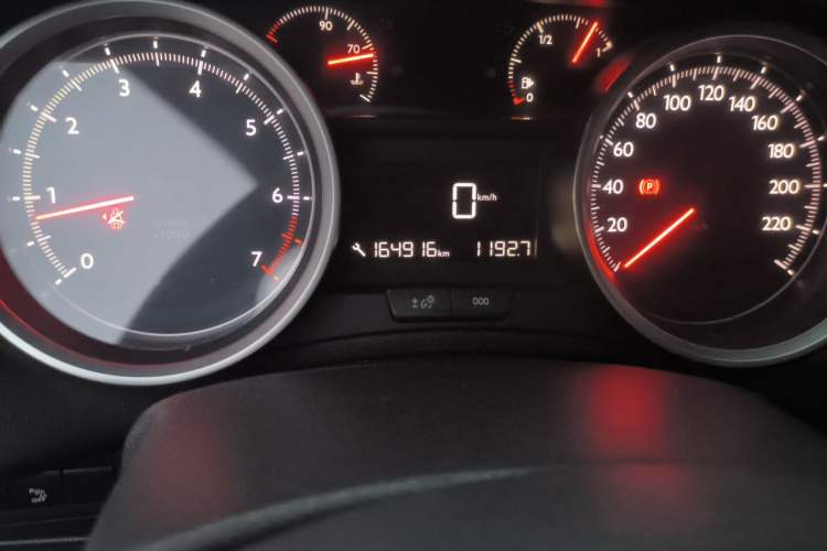 Used Peugeot 408 2014 1.8L Manual Leading Edition Odometer Close Up