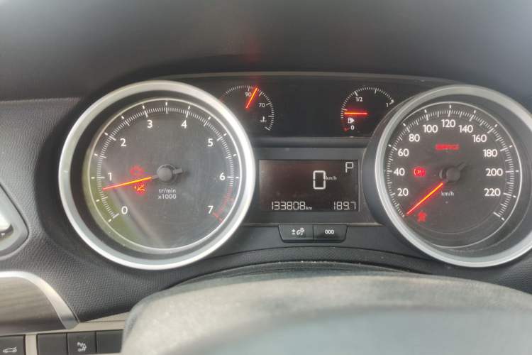 Used Peugeot 408 2014 1.8L Automatic Luxury Edition Odometer Close Up