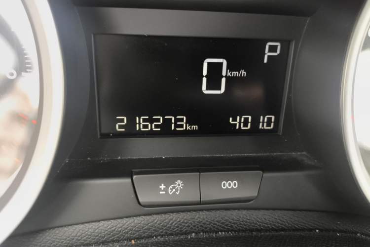 Used Peugeot 408 2014 1.8L Automatic Luxury Edition Odometer Close Up