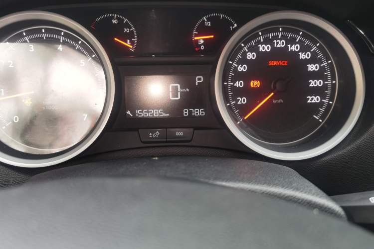 Used Peugeot 408 2014 1.8L Automatic Luxury Edition Odometer Close Up