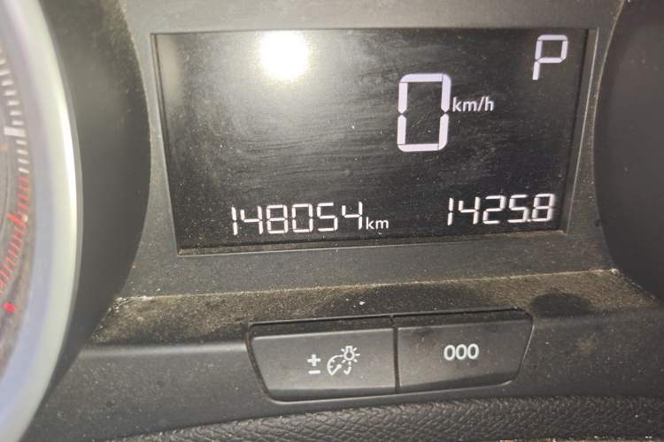 Used Peugeot 408 2014 1.8L Automatic Luxury Edition Odometer Close Up