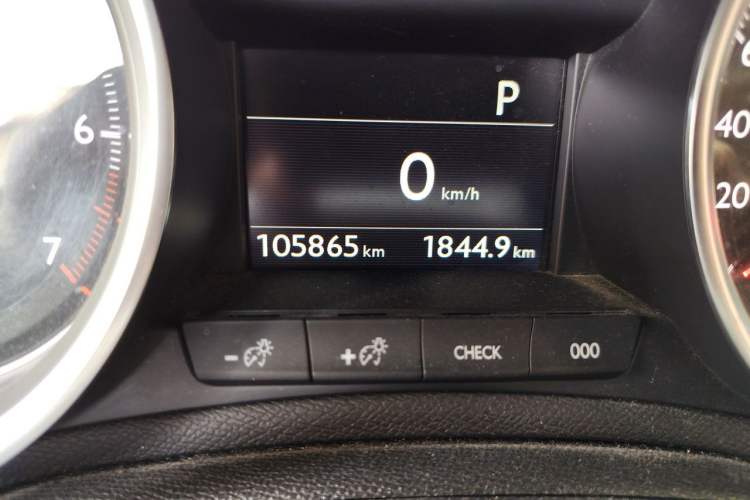 Used Peugeot 408 2014 1.6T Automatic Prestige Edition Odometer Close Up