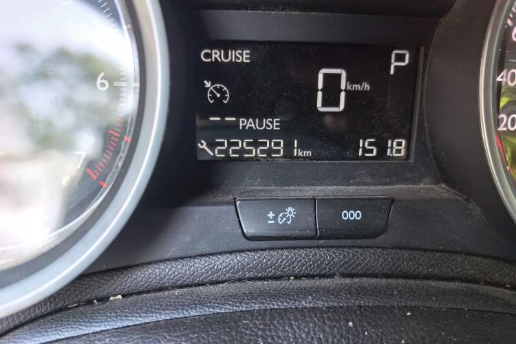 Used Peugeot 408 2014 1.8L Automatic Luxury Edition Odometer Close Up