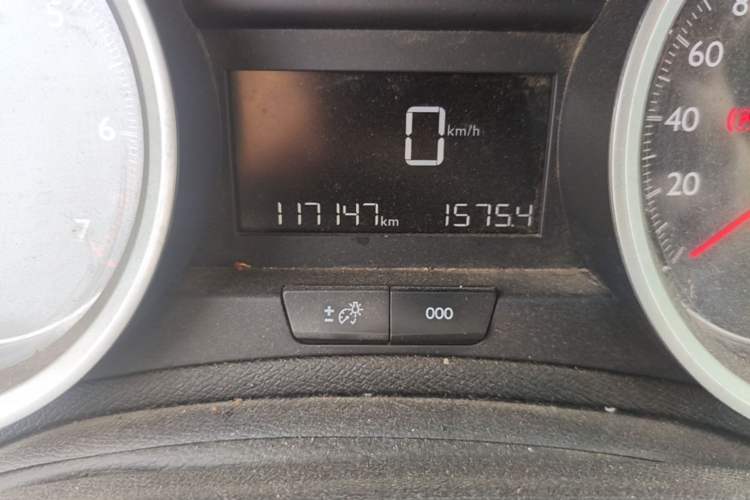 Used Peugeot 408 2014 1.8L Manual Leading Edition Odometer Close Up