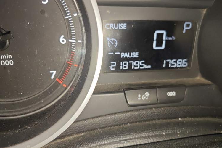 Used Peugeot 408 2014 1.8L Automatic Luxury Edition Odometer Close Up