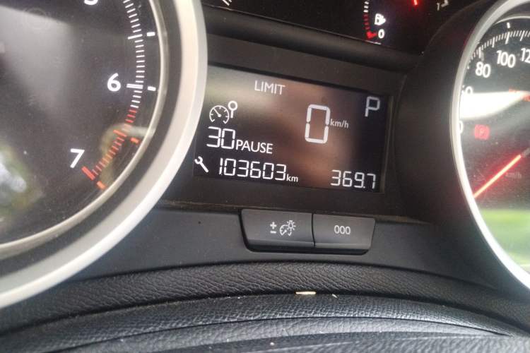 Used Peugeot 408 2014 1.8L Automatic Luxury Edition Odometer Close Up