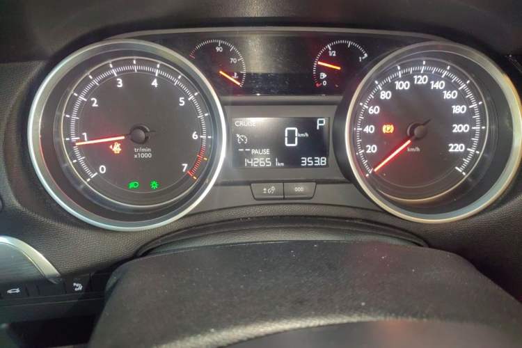 Used Peugeot 408 2014 1.8L Automatic Luxury Edition Odometer Close Up