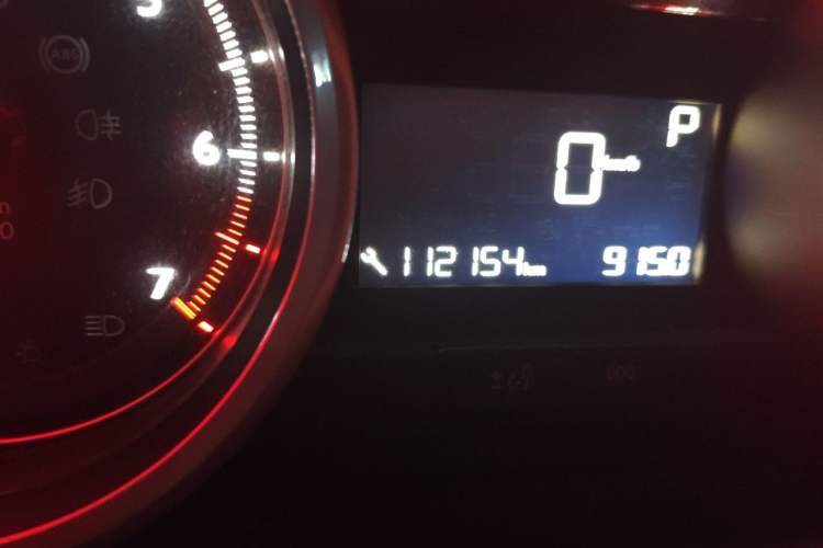 Used Peugeot 408 2014 1.8L Automatic Luxury Edition Odometer Close Up