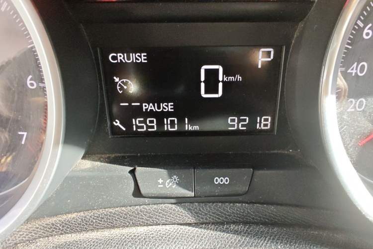 Used Peugeot 408 2014 1.8L Automatic Luxury Edition Odometer Close Up