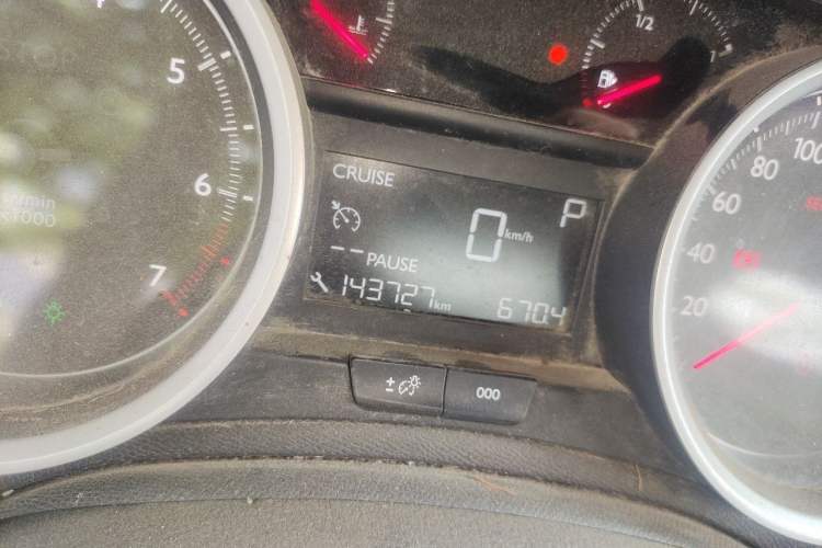 Used Peugeot 408 2014 1.8L Automatic Luxury Edition Odometer Close Up