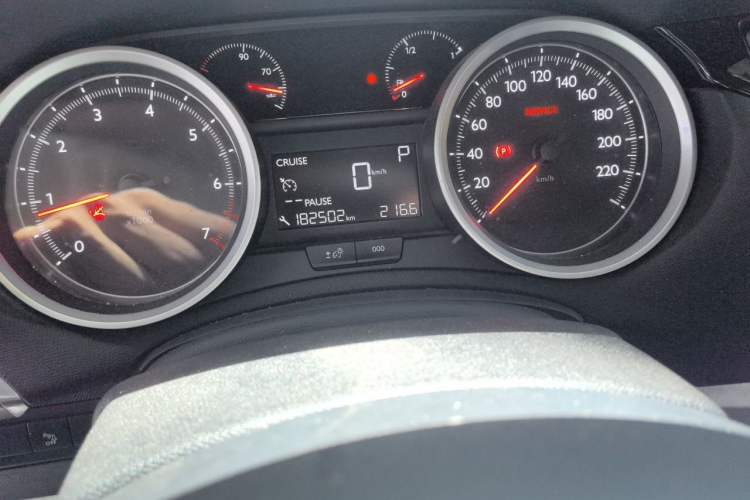 Used Peugeot 408 2014 1.8L Automatic Luxury Edition Odometer Close Up