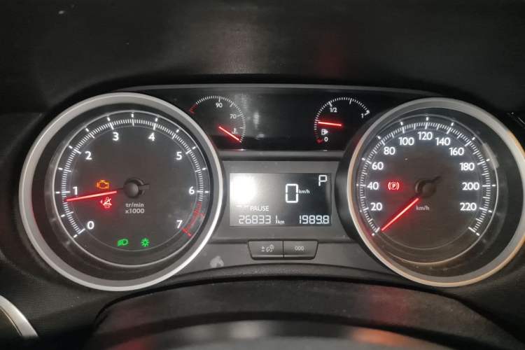 Used Peugeot 408 2014 1.8L Automatic Luxury Edition Odometer Close Up