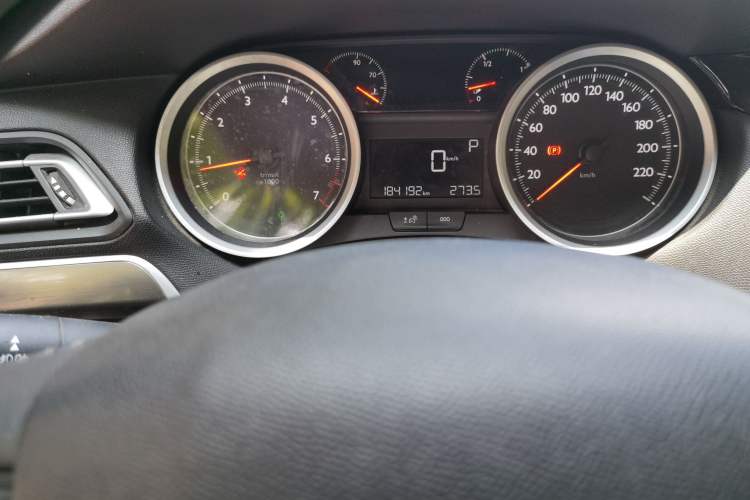 Used Peugeot 408 2014 1.8L Automatic Luxury Edition Odometer Close Up