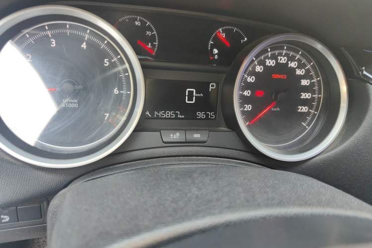 Used Peugeot 408 2014 1.8L Automatic Luxury Edition Odometer Close Up