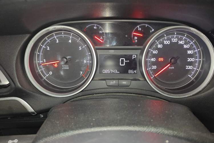 Used Peugeot 408 2014 1.8L Automatic Luxury Edition Odometer Close Up