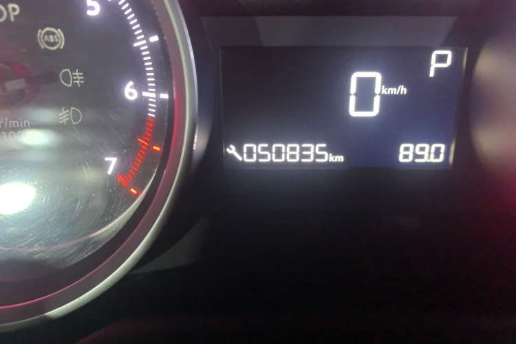 Used Peugeot 408 2014 1.8L Automatic Leading Edition Odometer Close Up