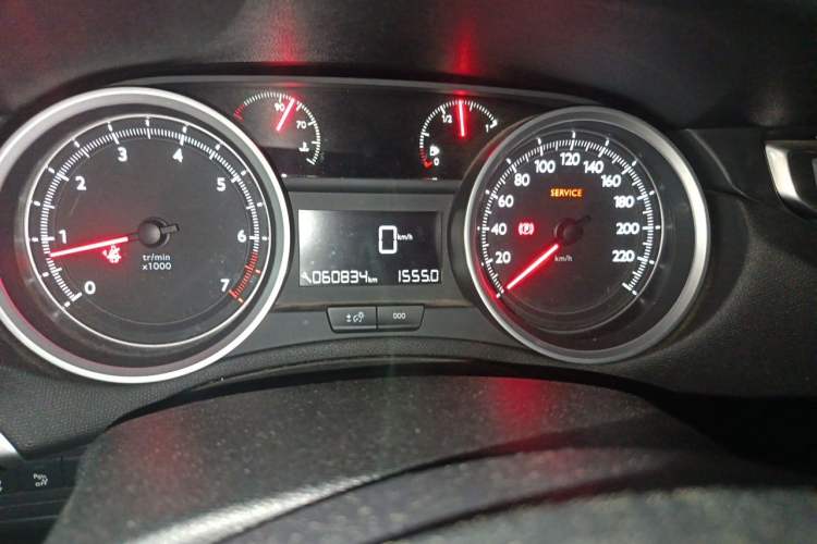 Used Peugeot 408 2014 1.8L Manual Leading Edition Odometer Close Up