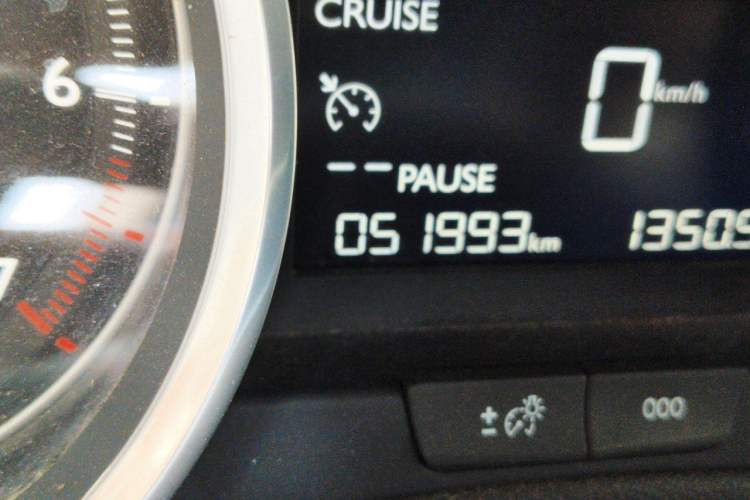 Used Peugeot 408 2014 1.8L Automatic Luxury Edition Odometer Close Up