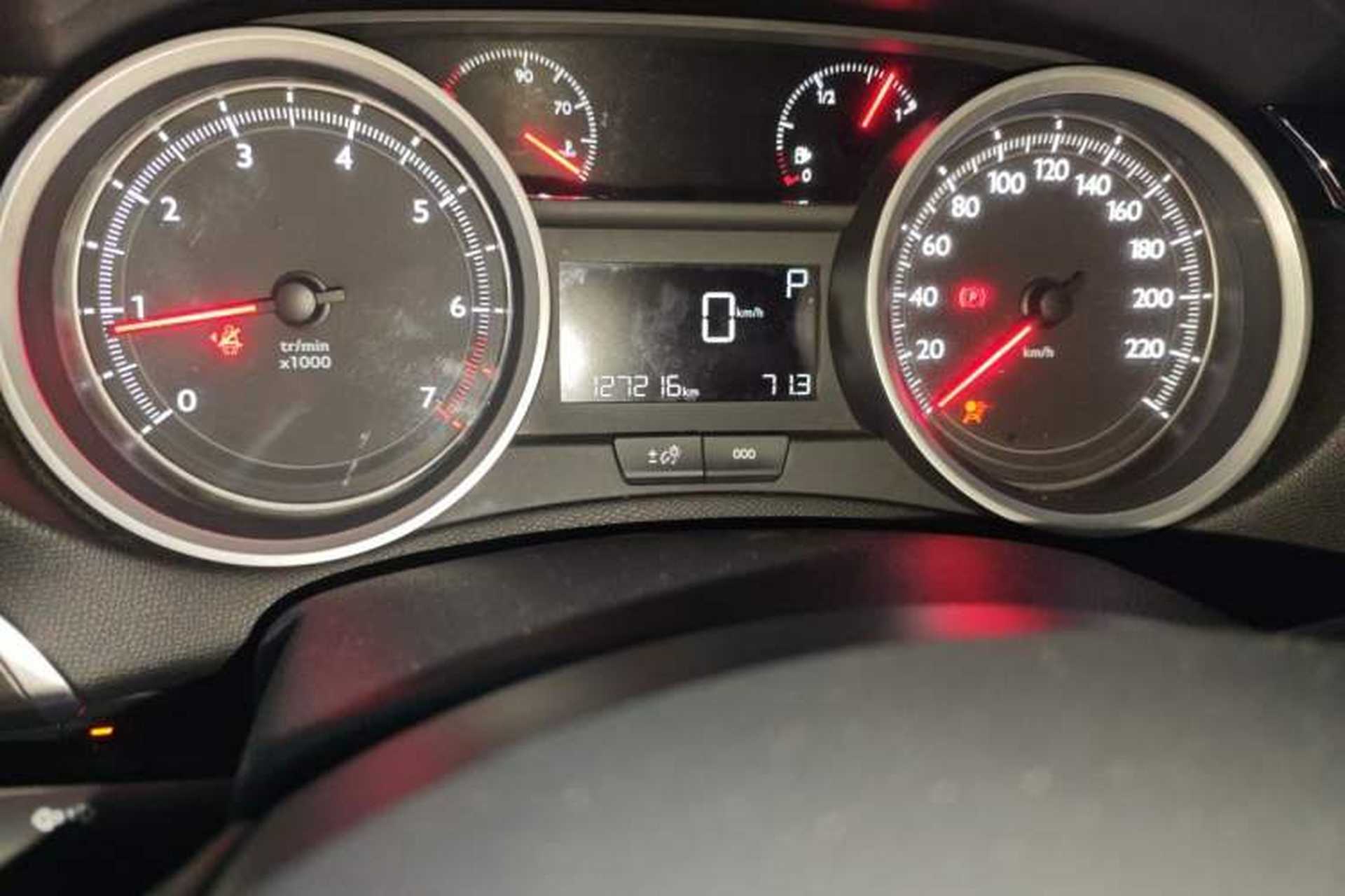 Used Peugeot 408 2014 1.8L Automatic Luxury Edition Odometer Close Up