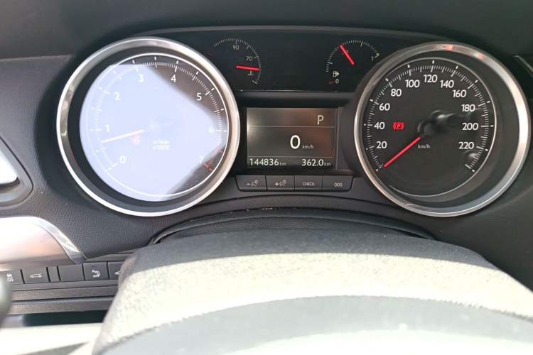 Used Peugeot 408 2014 1.6T Automatic Supreme Edition Odometer Close Up