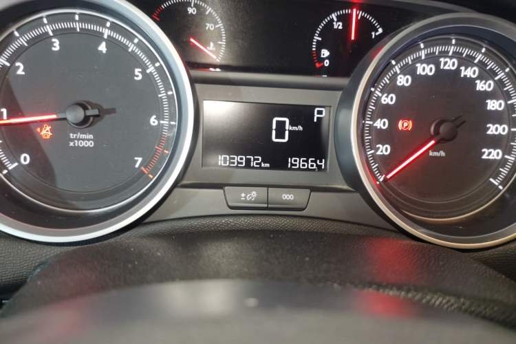 Used Peugeot 408 2014 1.8L Automatic Luxury Edition Odometer Close Up