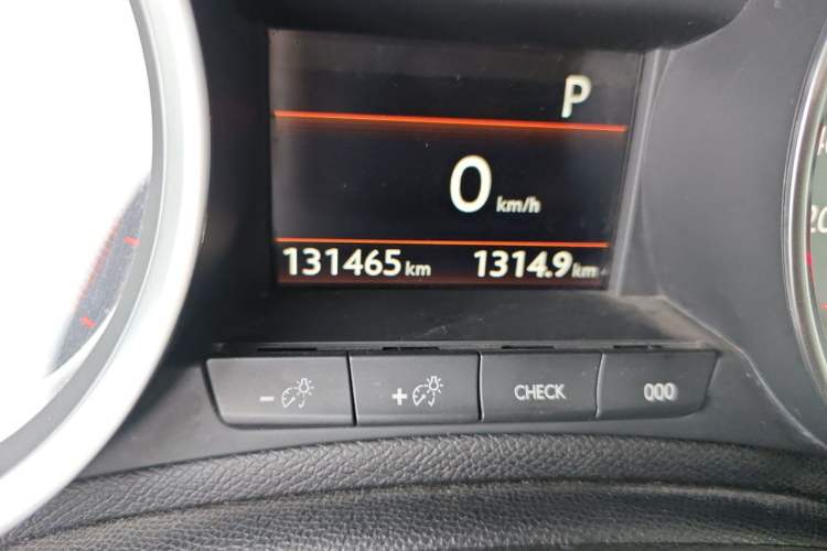 Used Peugeot 408 2014 1.6T Automatic Prestige Edition Odometer Close Up