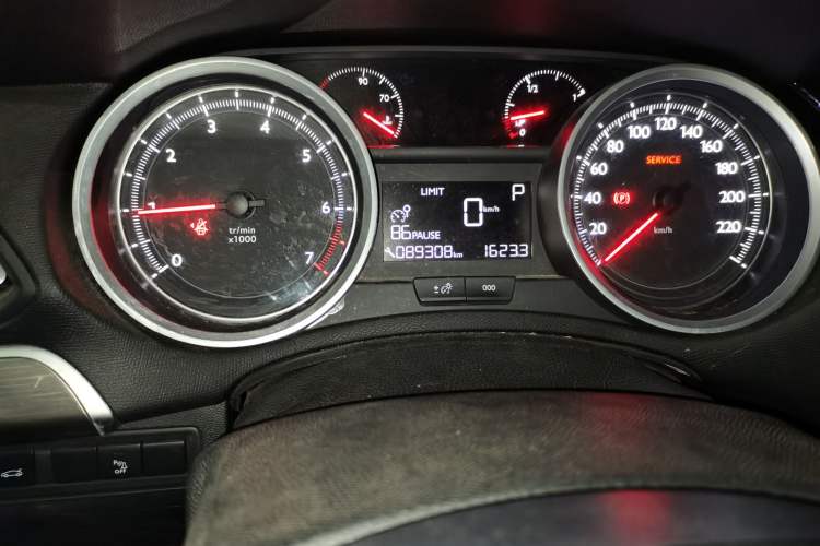 Used Peugeot 408 2014 1.8L Automatic Luxury Edition Odometer Close Up