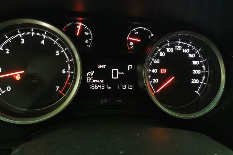 Used Peugeot 408 2014 1.8L Automatic Luxury Edition Odometer Close Up