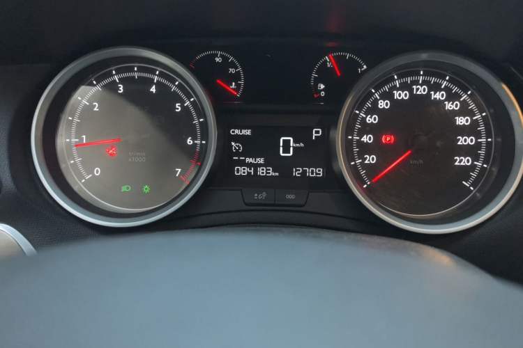 Used Peugeot 408 2014 1.8L Automatic Luxury Edition Odometer Close Up